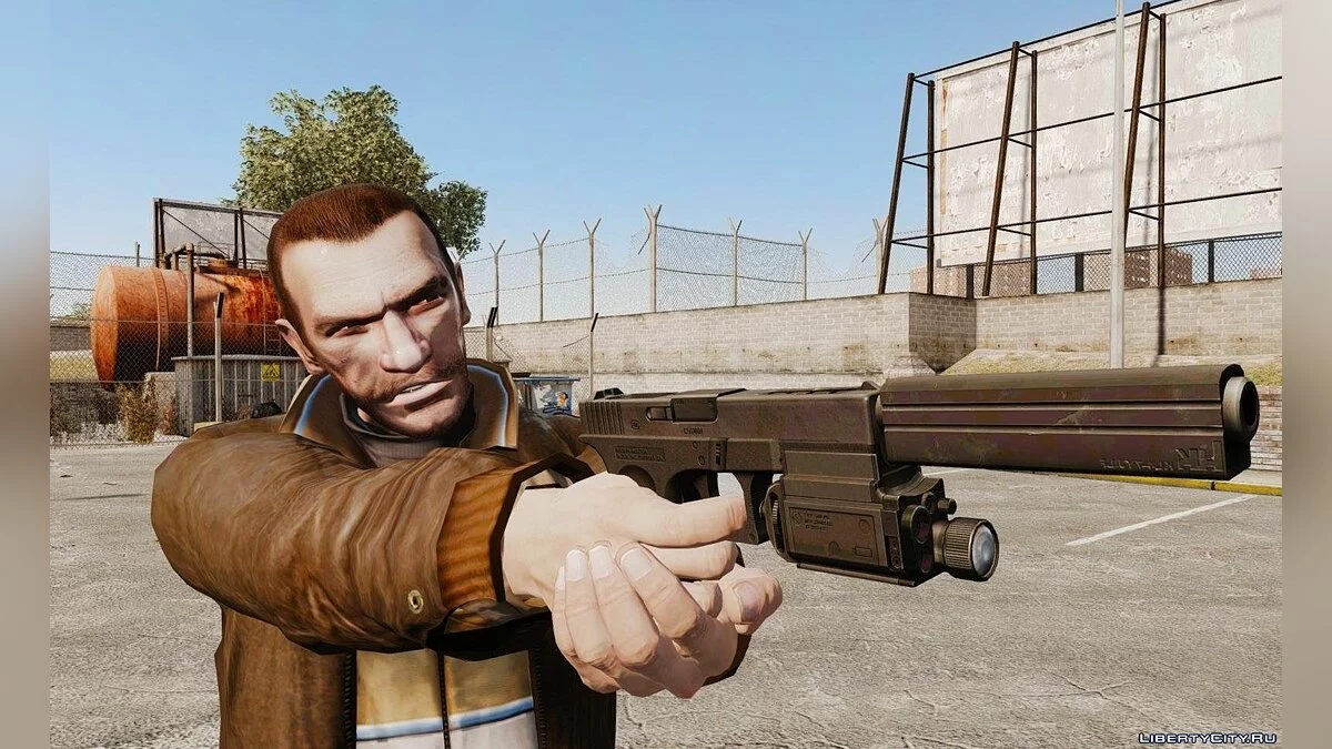 Тактический пистолет Glock 18 v2 / GTA 4