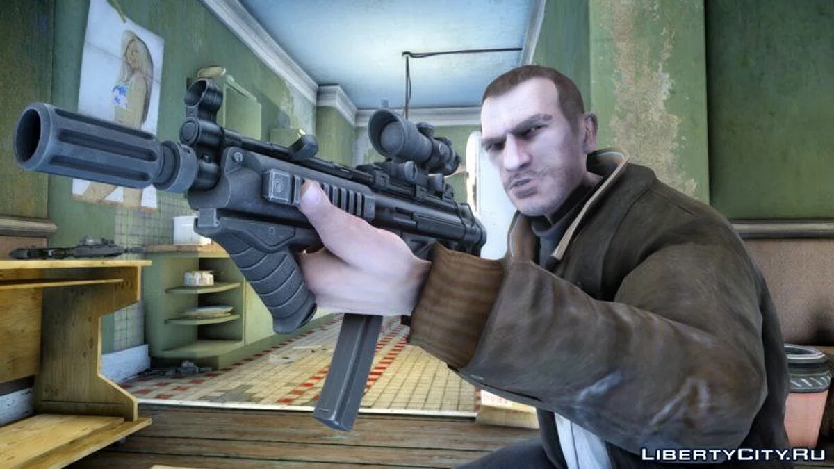 Улучшенный MP5 в HD качестве / GTA 4