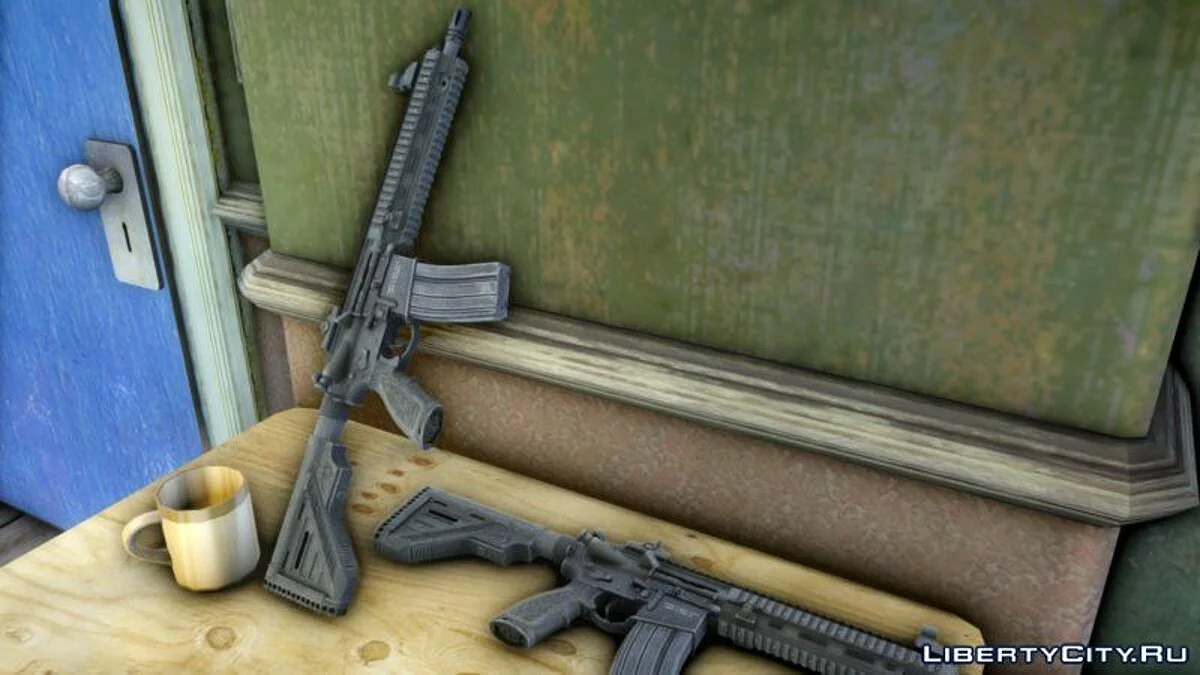 Винтовка HK416 в HD качестве / GTA 4