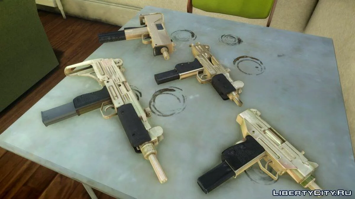 Пак Golden SMG из TBoGT / GTA 4