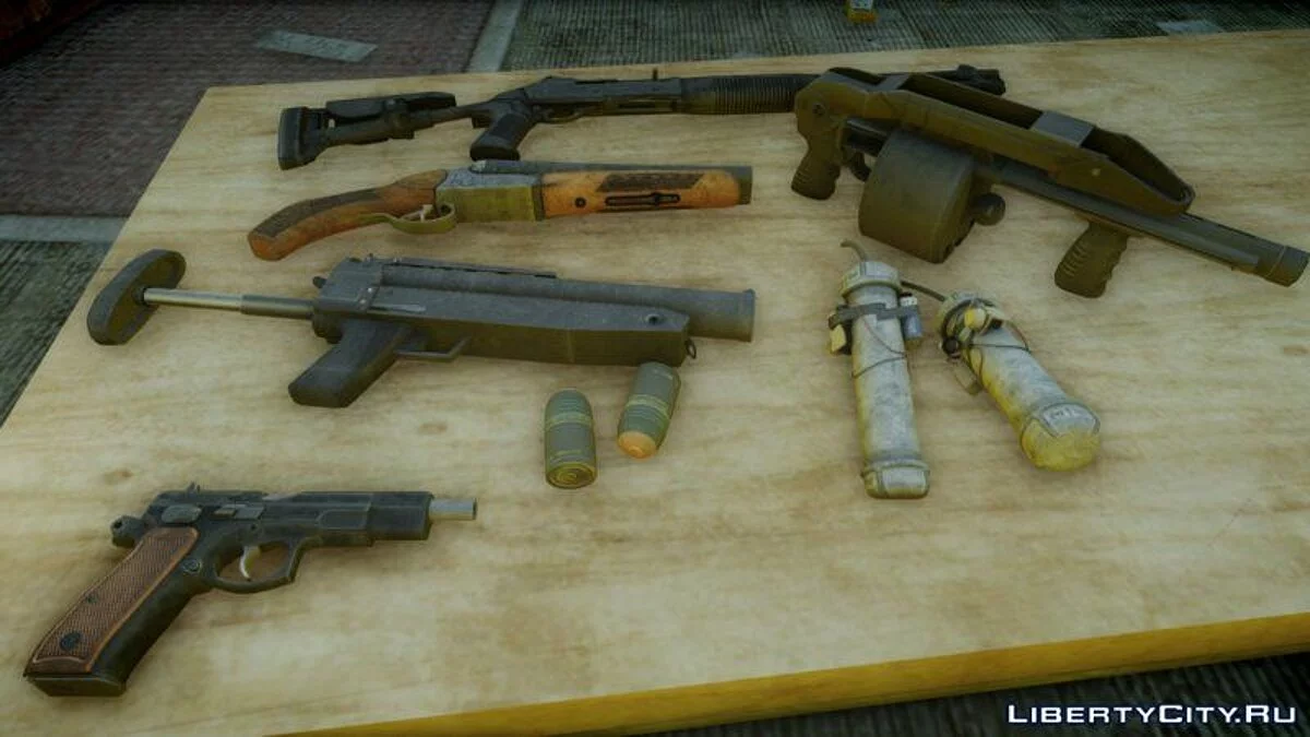 HD пак оружия для The Lost & Damned / GTA 4