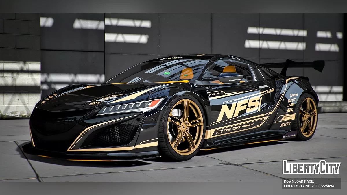 Custom Animated Acura NSX x NFS Unbound / GTA 5