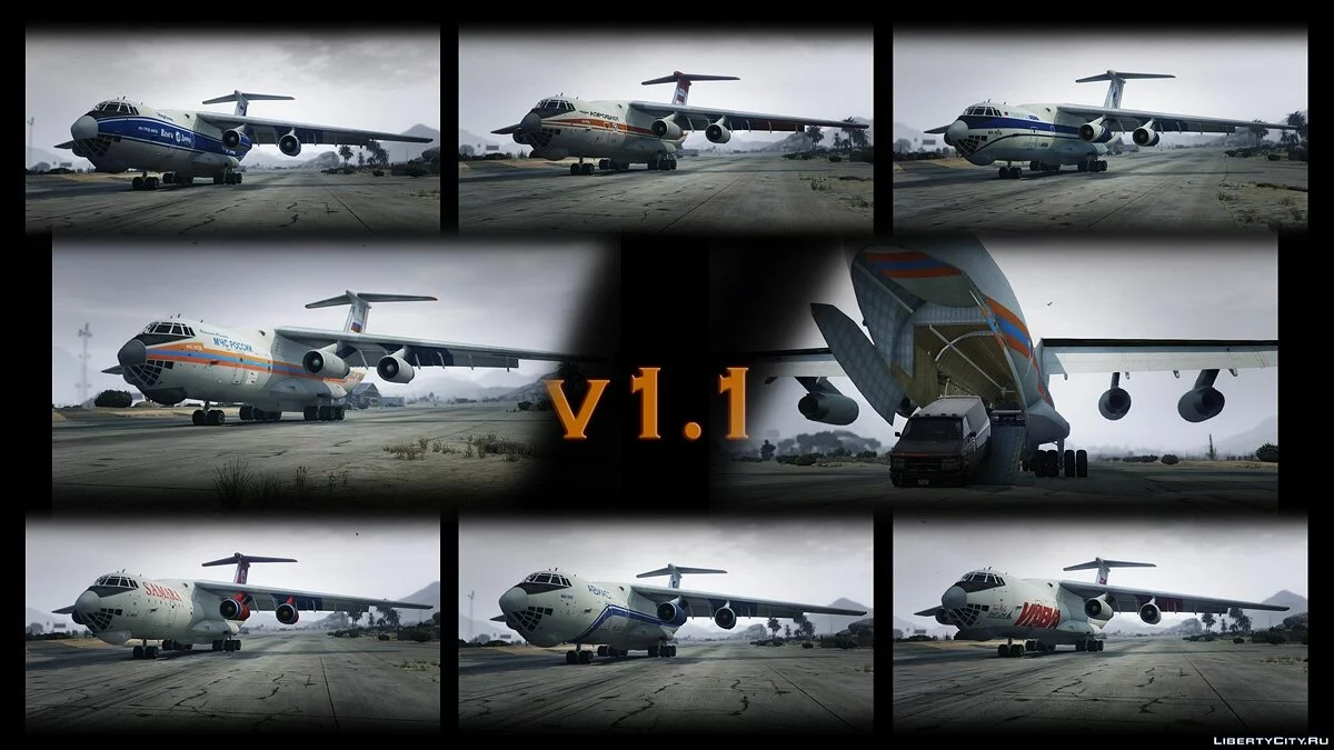 IL-76M [Add-On / Replace / Livery] v1.1 / GTA 5