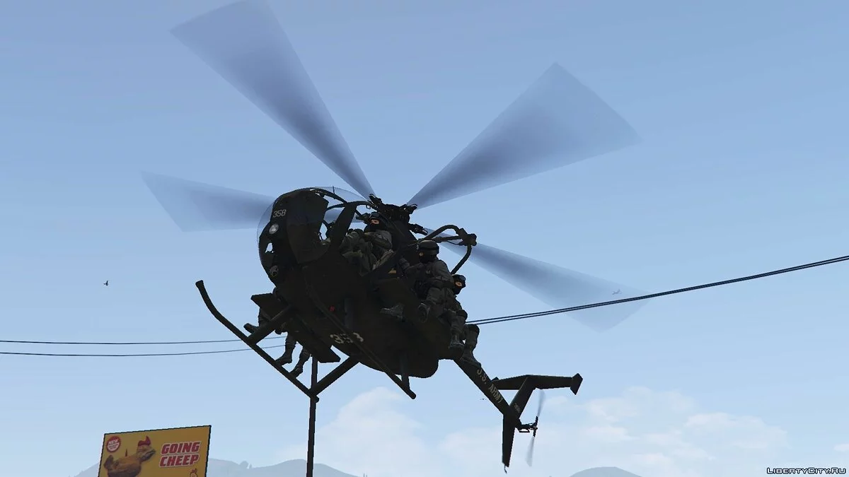 MH-6 Little Bird (troop version) / GTA 5