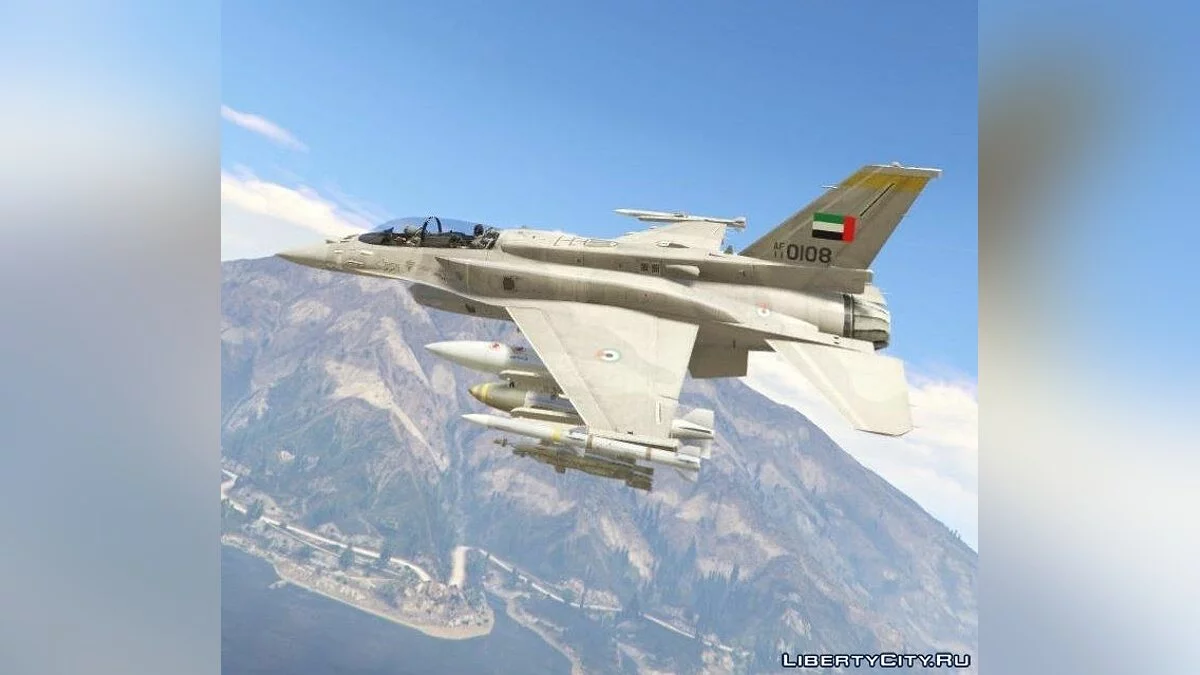 Desert Falcon F-16 F BLK 60/61 UAE [Add-On] 1.0 / GTA 5