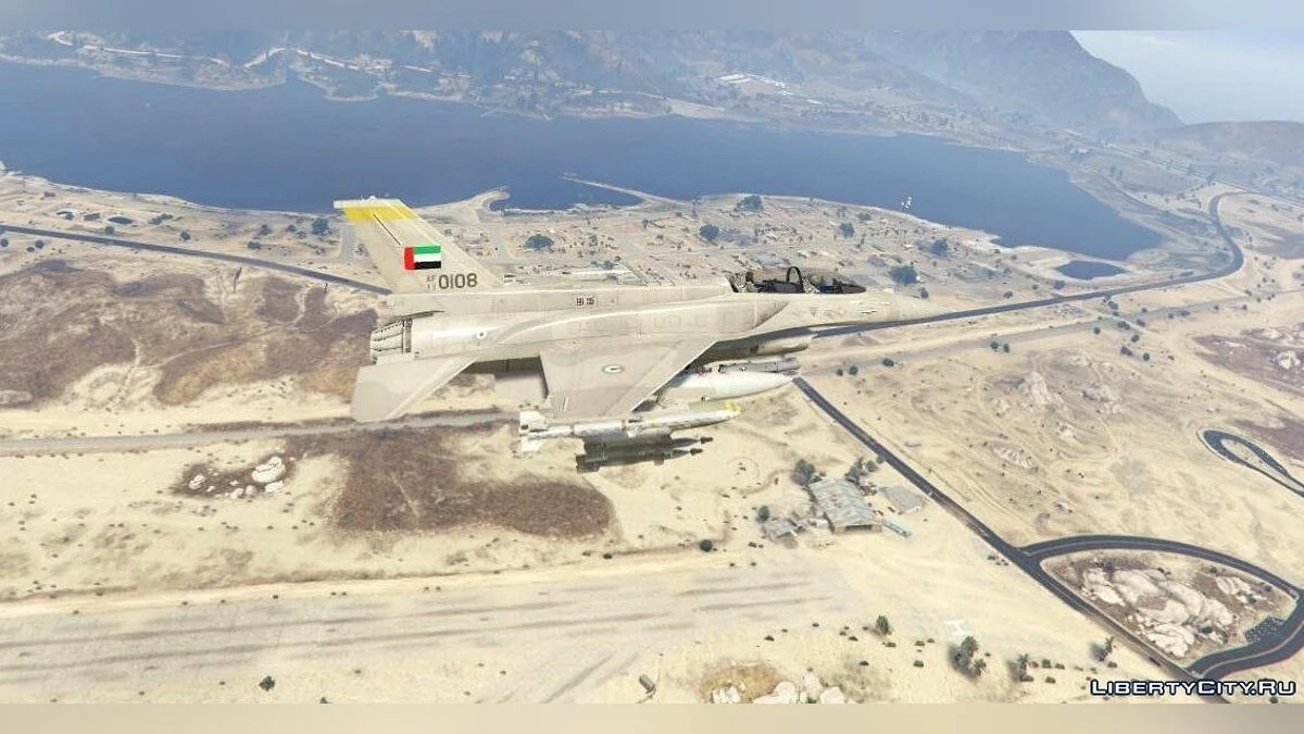 Desert Falcon F-16 F BLK 60/61 UAE [Add-On] 1.0 / GTA 5