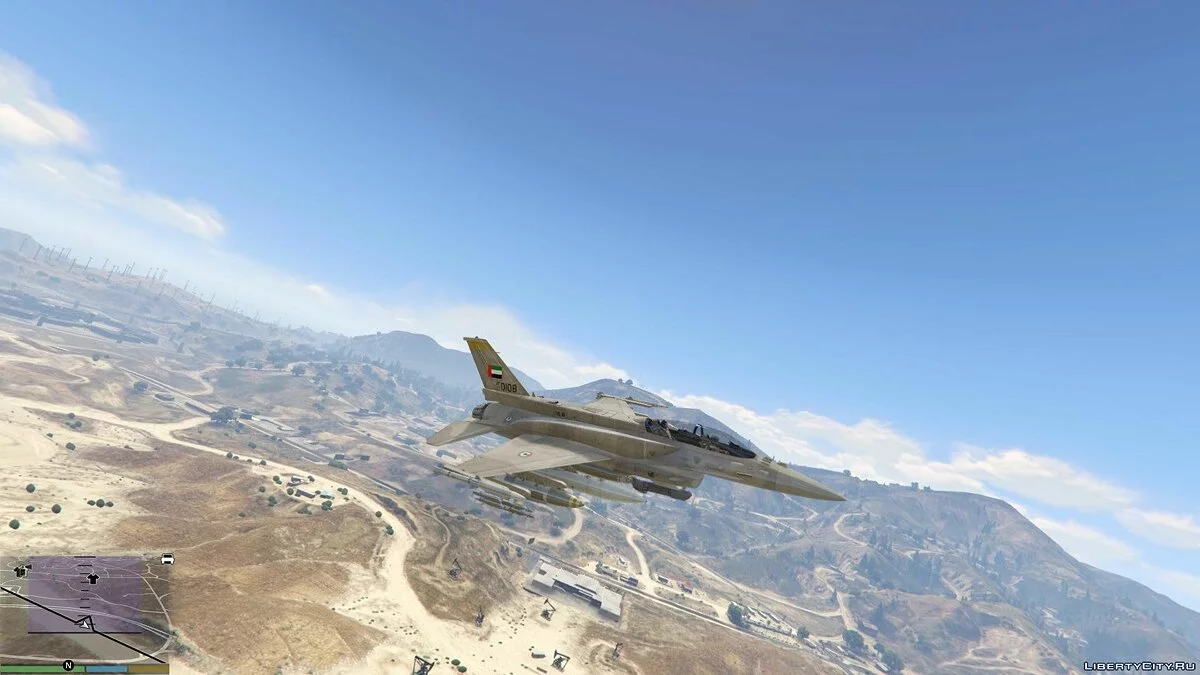 Desert Falcon F-16 F BLK 60/61 UAE [Add-On] 1.0 / GTA 5