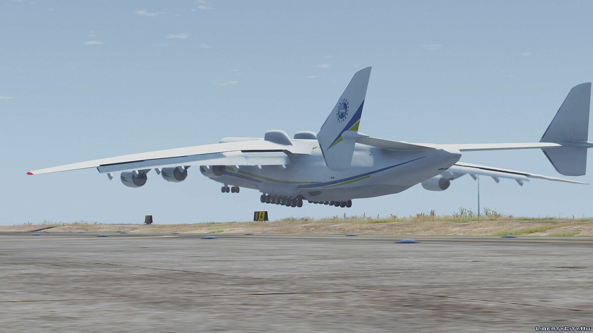 Скачать Antonov AN-225 Mriya - Самый большой самолёт в мире! [Add-On] v1.5  для GTA 5