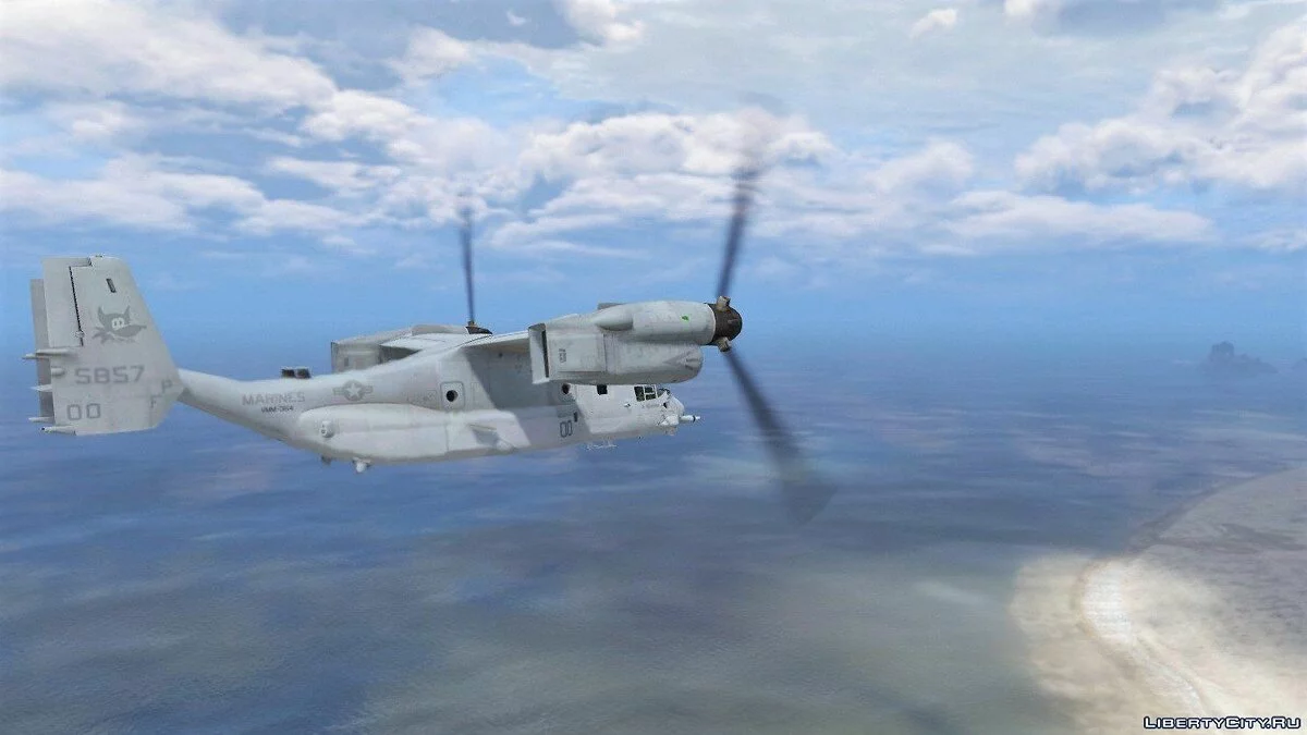USMC MV-22B (8 liveries w/ illuminated rotors) 1.0 / GTA 5