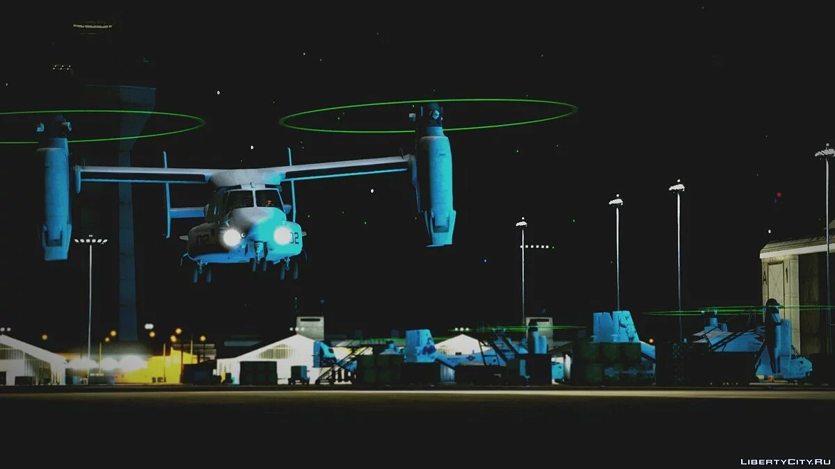 USMC MV-22B Osprey [REPLACE] (8 liveries / Illum. Rotors) 1.0 / GTA 5