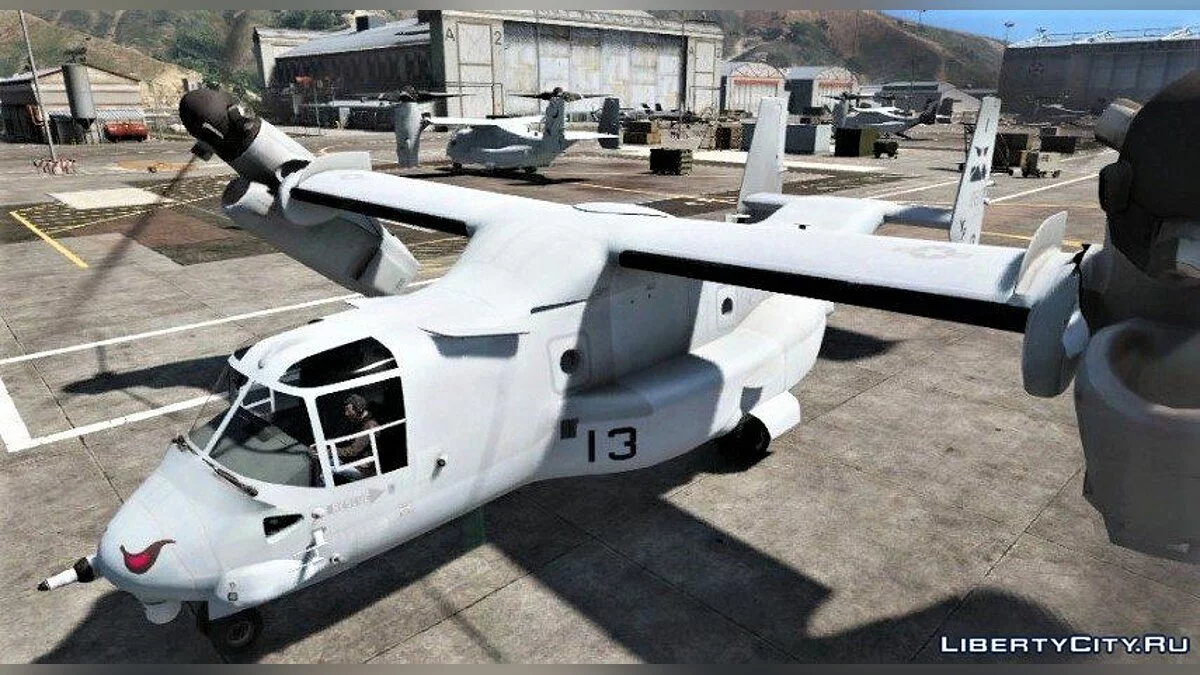 USMC MV-22B Osprey [REPLACE] (8 liveries / Illum. Rotors) 1.0 / GTA 5
