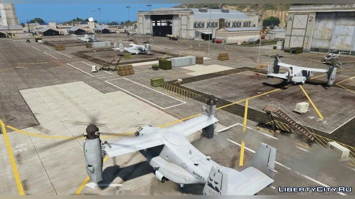 USMC MV-22B Osprey [REPLACE] (8 liveries / Illum. Rotors) 1.0 / GTA 5