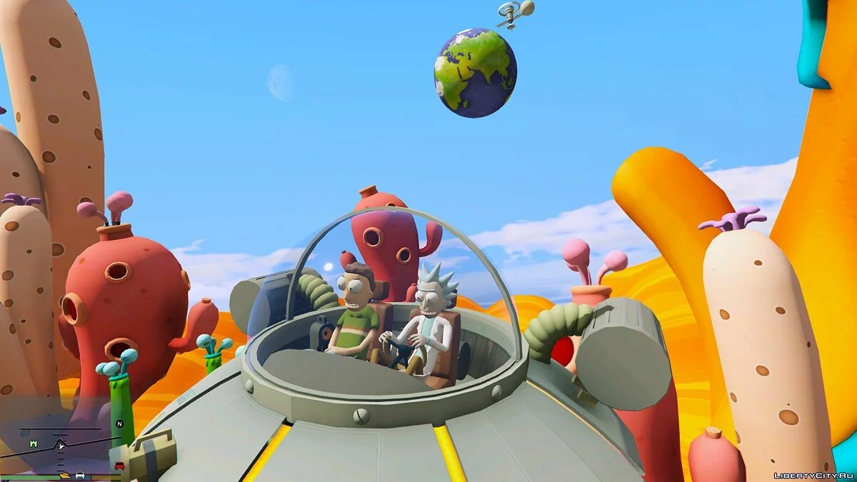 Space Cruiser (Rick and Morty) [Add-On] v1.0 / GTA 5