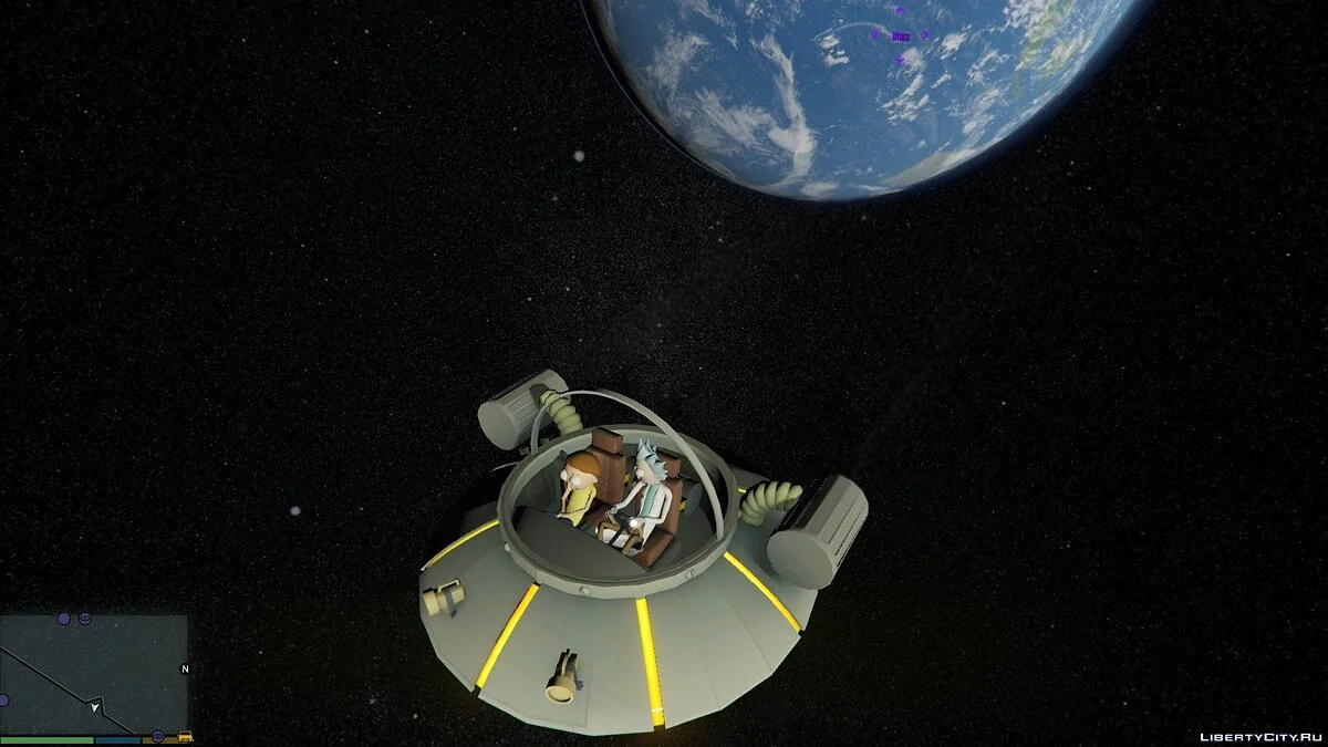 Space Cruiser (Rick and Morty) [Add-On] v1.0 / GTA 5