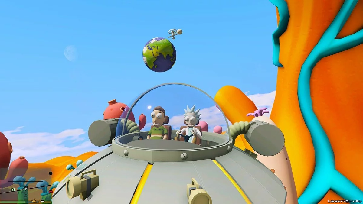 Space Cruiser (Rick and Morty) [Add-On] v1.0 / GTA 5