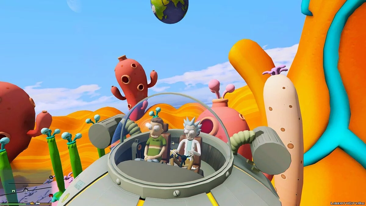 Space Cruiser (Rick and Morty) [Add-On] v1.0 / GTA 5