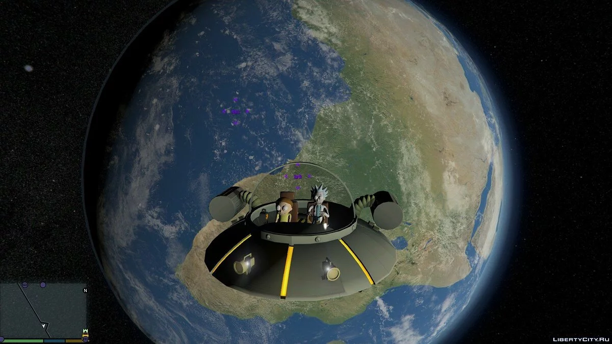 Space Cruiser (Rick and Morty) [Add-On] v1.0 / GTA 5