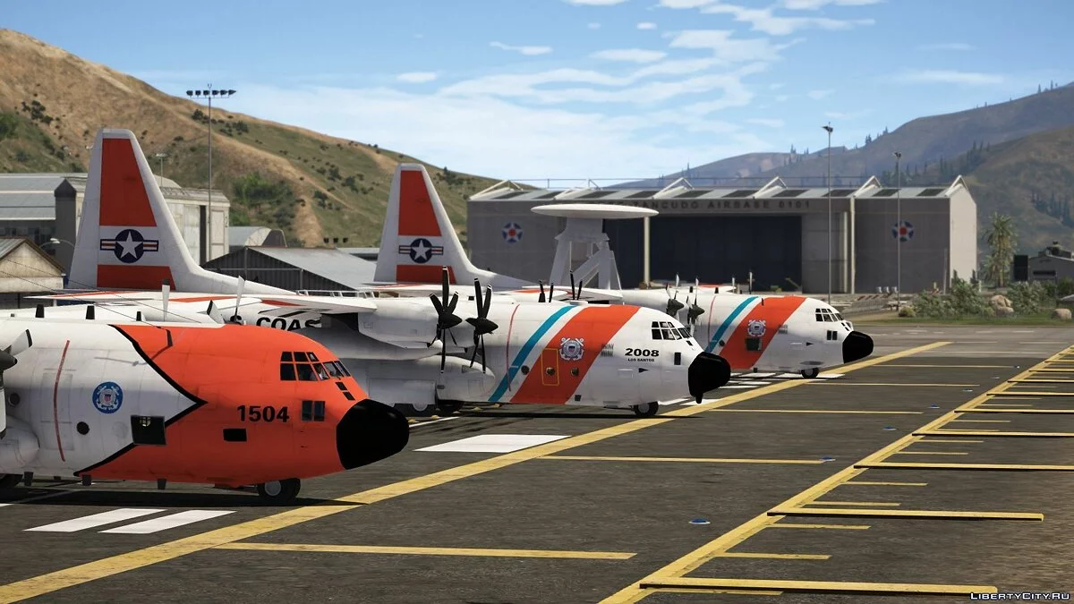USCG C-130H/C-130J Package (3 different versions) [Add-On] 1.0 / GTA 5