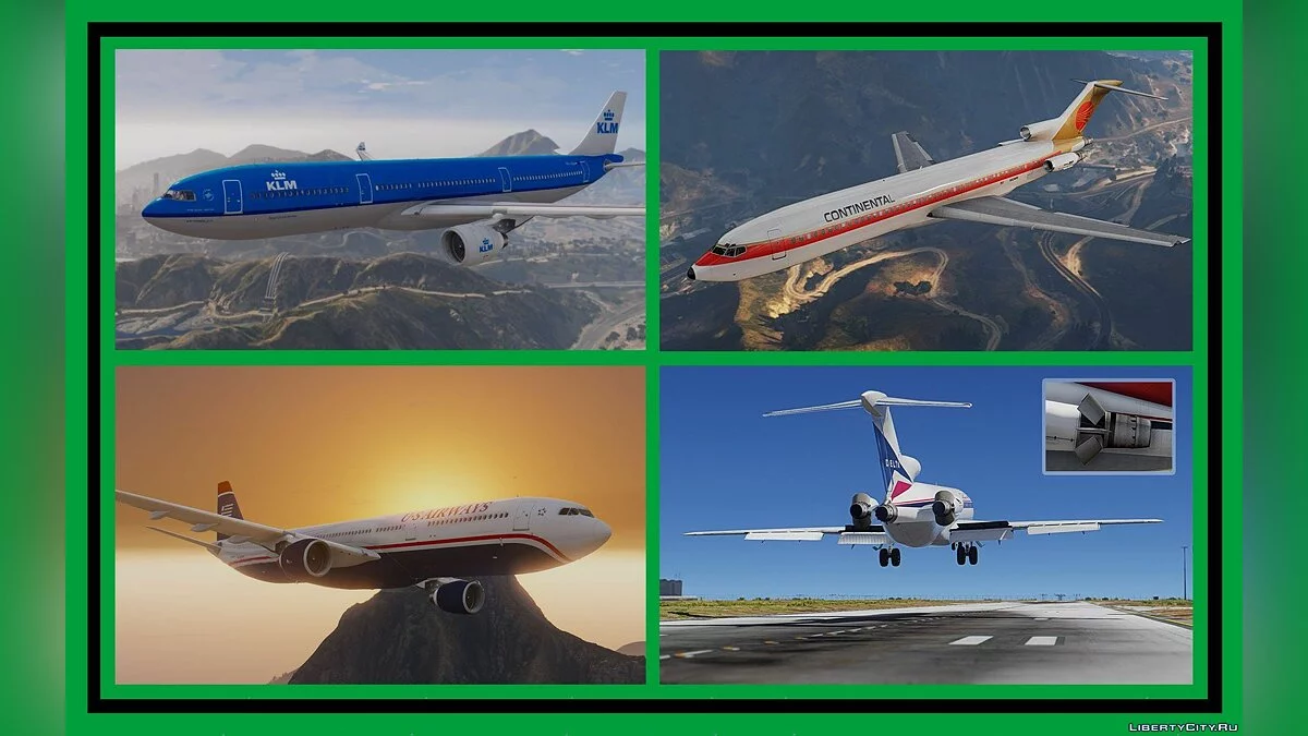 Civil Aircrafts Pack / Passenger & Cargo [Add-On / Dlc Mod] 8.0 / GTA 5