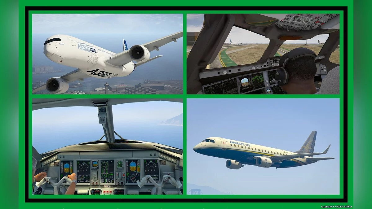 Civil Aircrafts Pack / Passenger & Cargo [Add-On / Dlc Mod] 8.0 / GTA 5