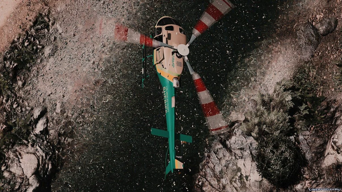 AS-350 Ecureuil LA County Sheriff [Add-On] 1.0 / GTA 5