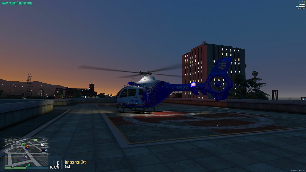 Скачать Air Ambulance MedEvac Helo EC-135 1.0 для GTA 5