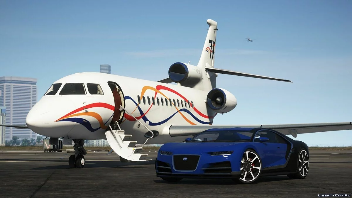 Dassault Falcon 7X - самолет класса люкс / GTA 5
