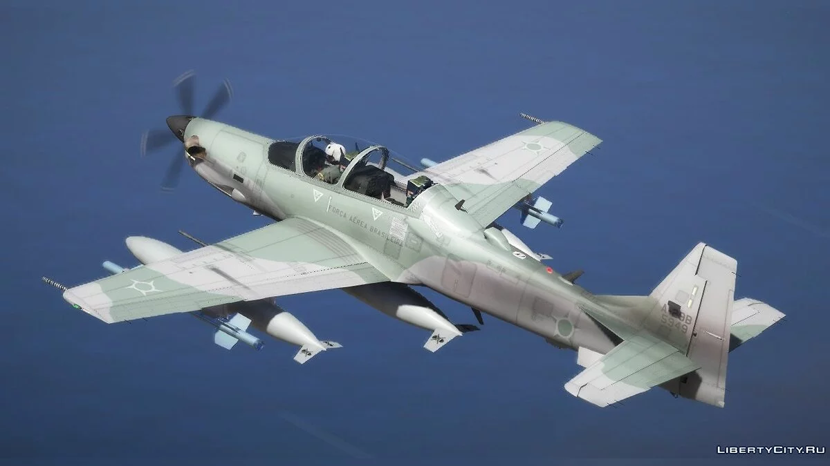 Embraer A-29B Black Scorpion [Add-on] 1.0 / GTA 5