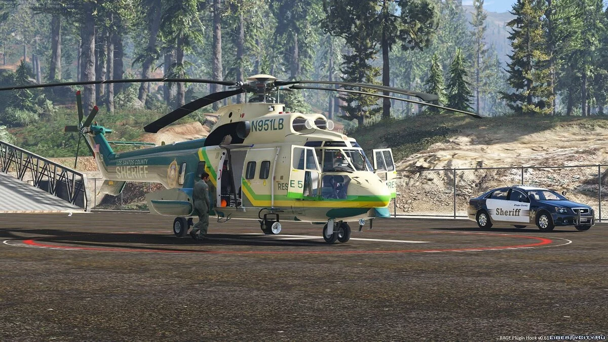 AS 332 Super Puma LA (LS) County Sheriff [Add-On] v1.0 / GTA 5