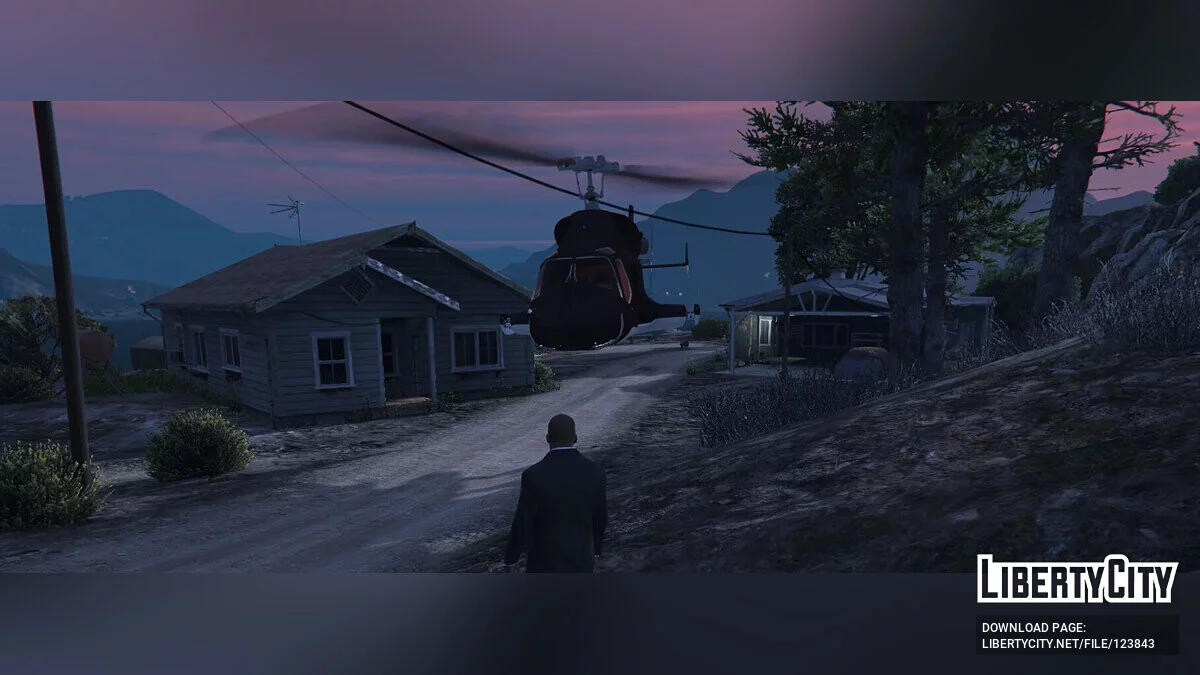 Вертолет из фильма Airwolf v3 / GTA 5