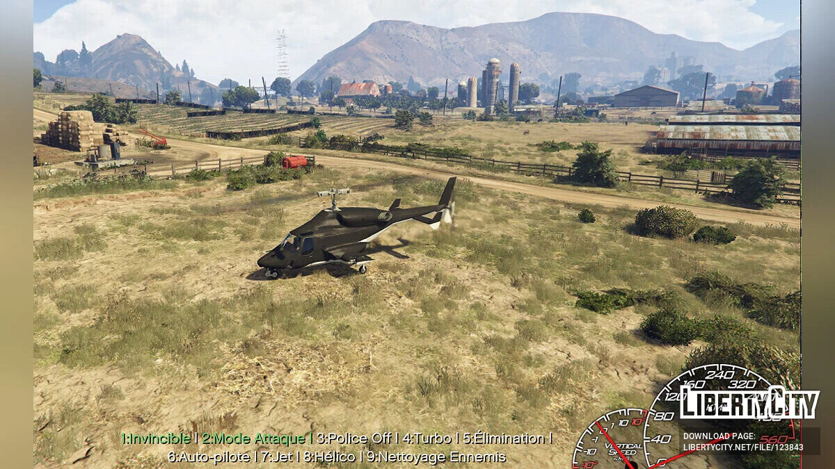 Вертолет из фильма Airwolf v3 / GTA 5