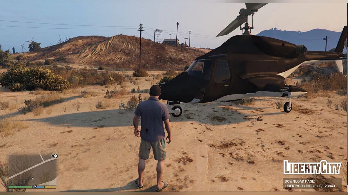 Вертолет из фильма Airwolf v3 / GTA 5