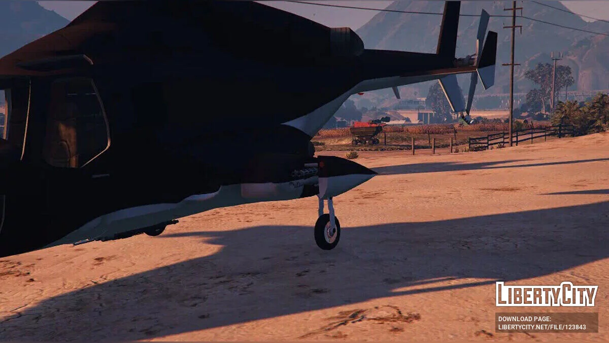 Вертолет из фильма Airwolf v3 / GTA 5