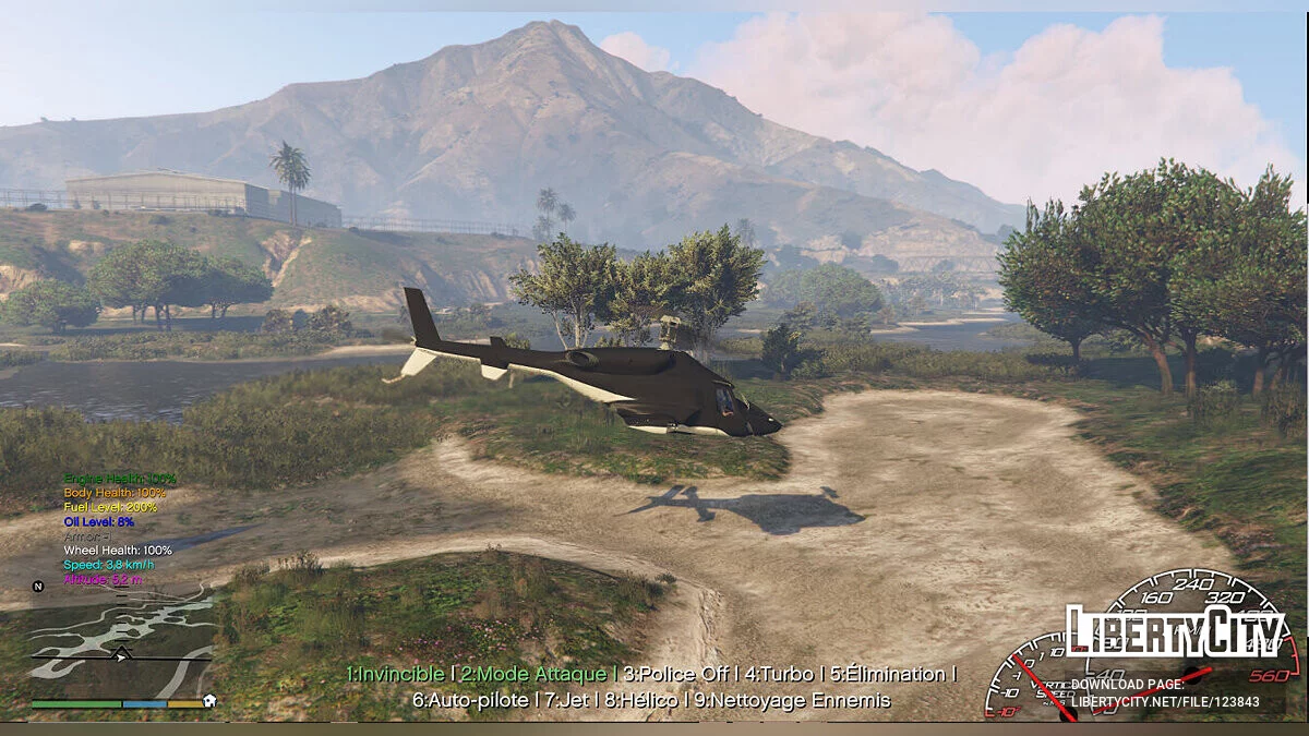 Вертолет из фильма Airwolf v3 / GTA 5