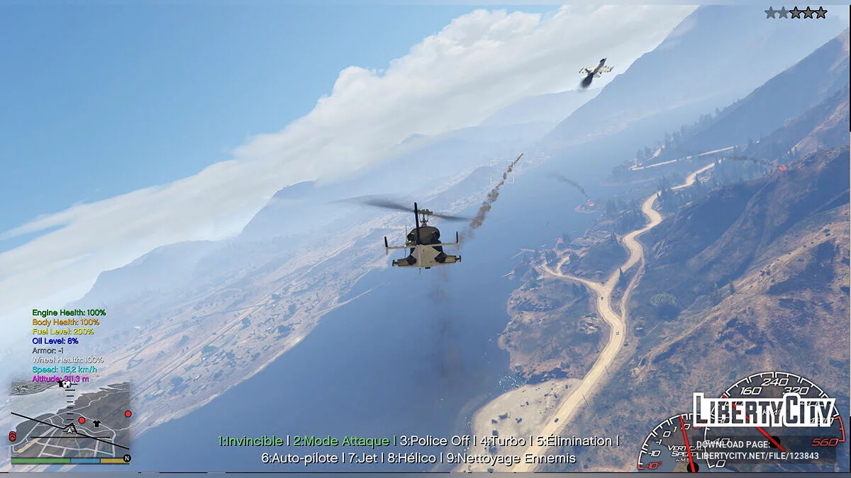 Вертолет из фильма Airwolf v3 / GTA 5