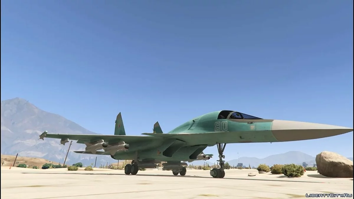 SU-34 [Add-On v2] 1.5 Custom Weapons / Missiles 3D / GTA 5