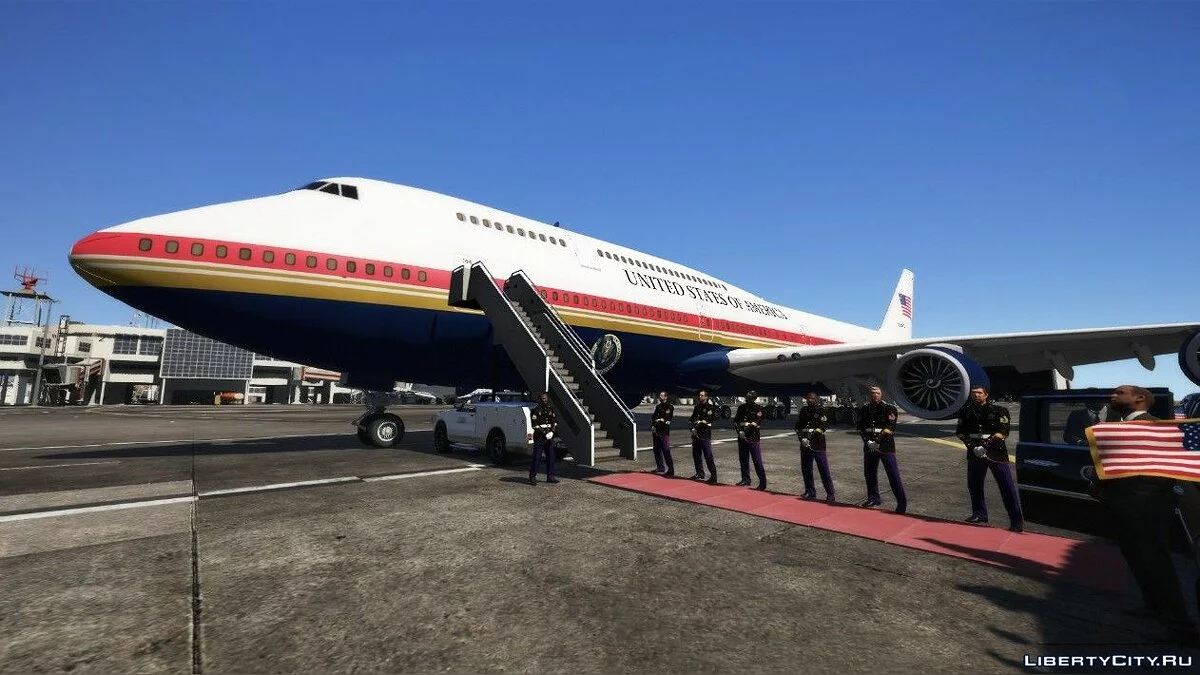 Боинг 747-8i в дизайне от Дональда Трампа / GTA 5
