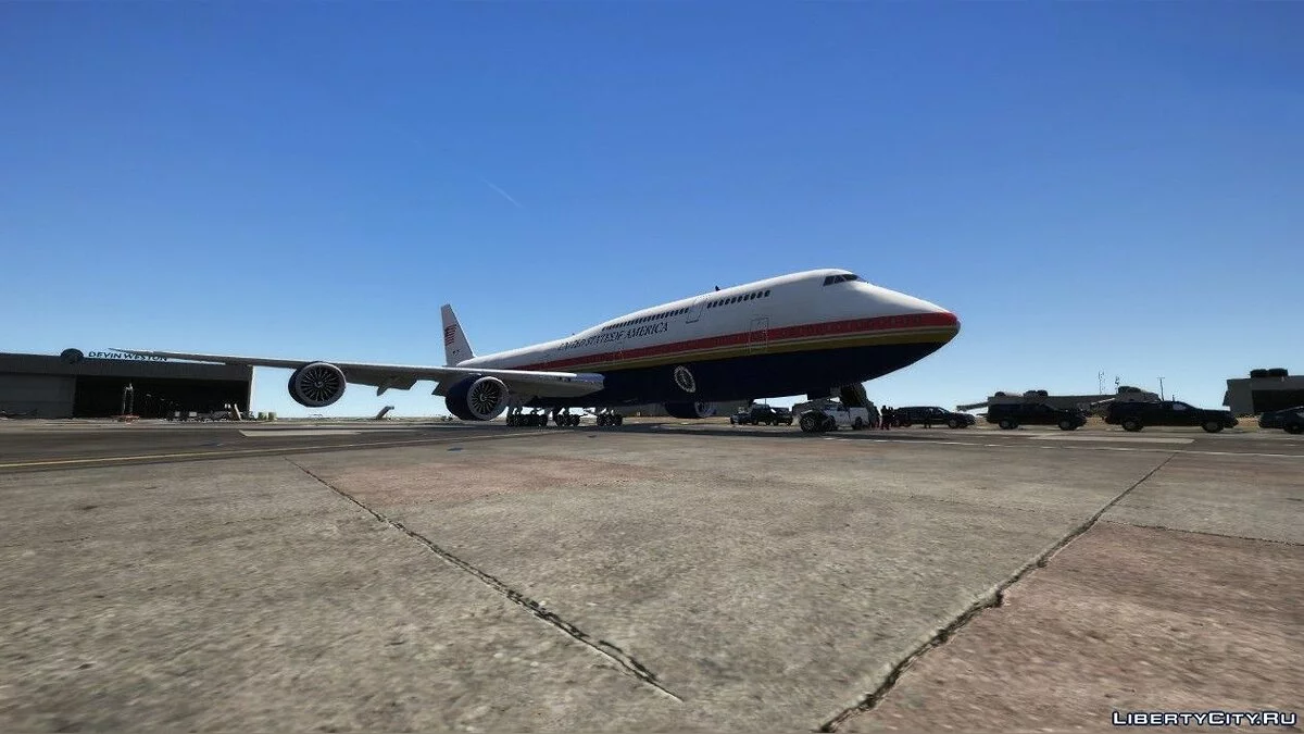 Боинг 747-8i в дизайне от Дональда Трампа / GTA 5
