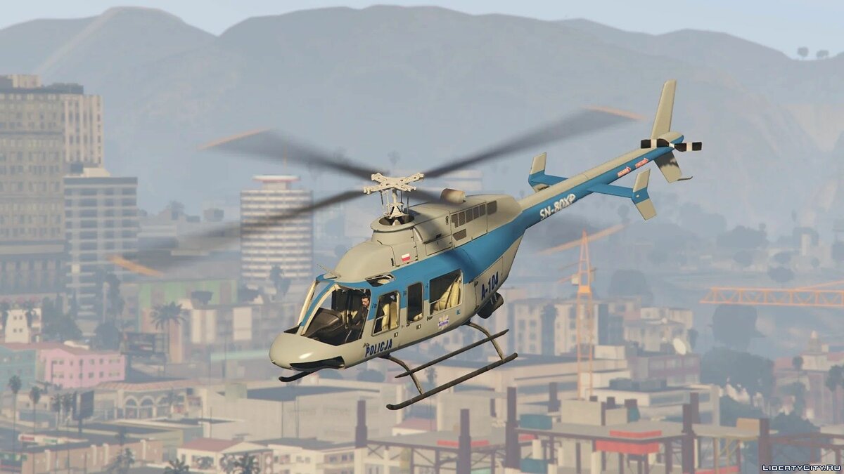 Скачать Bell 407 - Польский полицейский вертолет для GTA 5