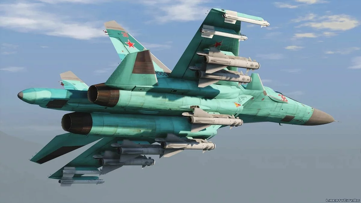Su-34 Fullback [Add-On | Custom Weapons] 1.0 / GTA 5