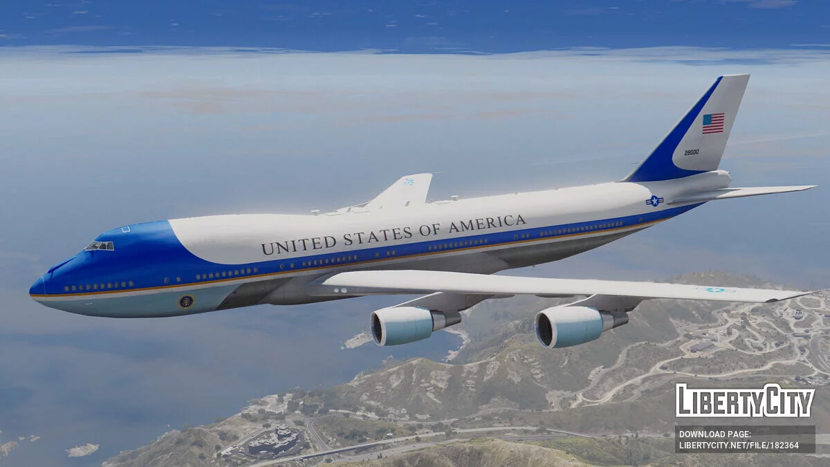 Air Force One Boeing VC-25A [Enterable Interior | Add-On] 1.5 BETA / GTA 5