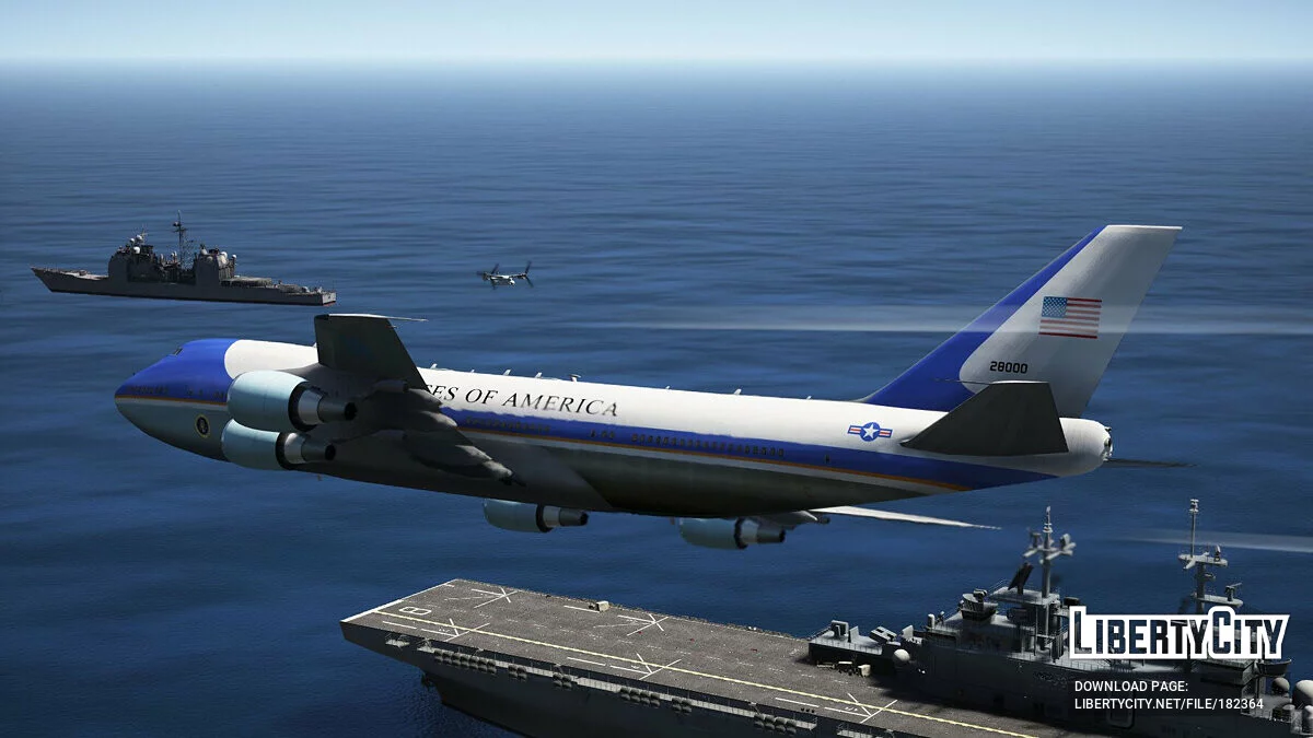 Air Force One Boeing VC-25A [Enterable Interior | Add-On] 1.5 BETA / GTA 5