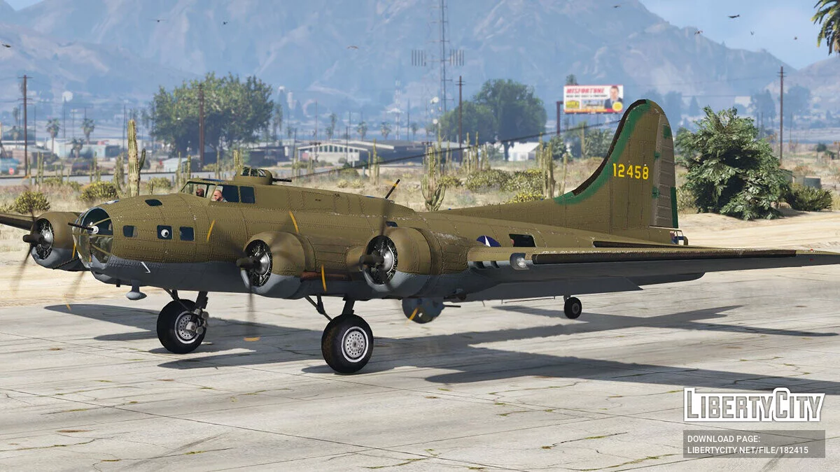 B-17E Flying Fortress [Add-On | Livery] 1.0 / GTA 5