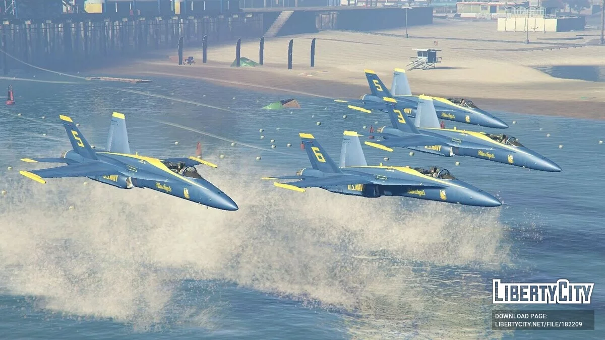 F/A-18C Hornet Blue Angels US Navy Display Team 2.0 / GTA 5
