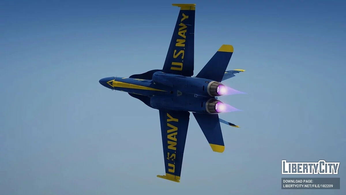 F/A-18C Hornet Blue Angels US Navy Display Team 2.0 / GTA 5