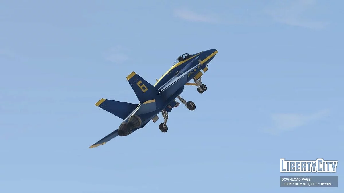 F/A-18C Hornet Blue Angels US Navy Display Team 2.0 / GTA 5