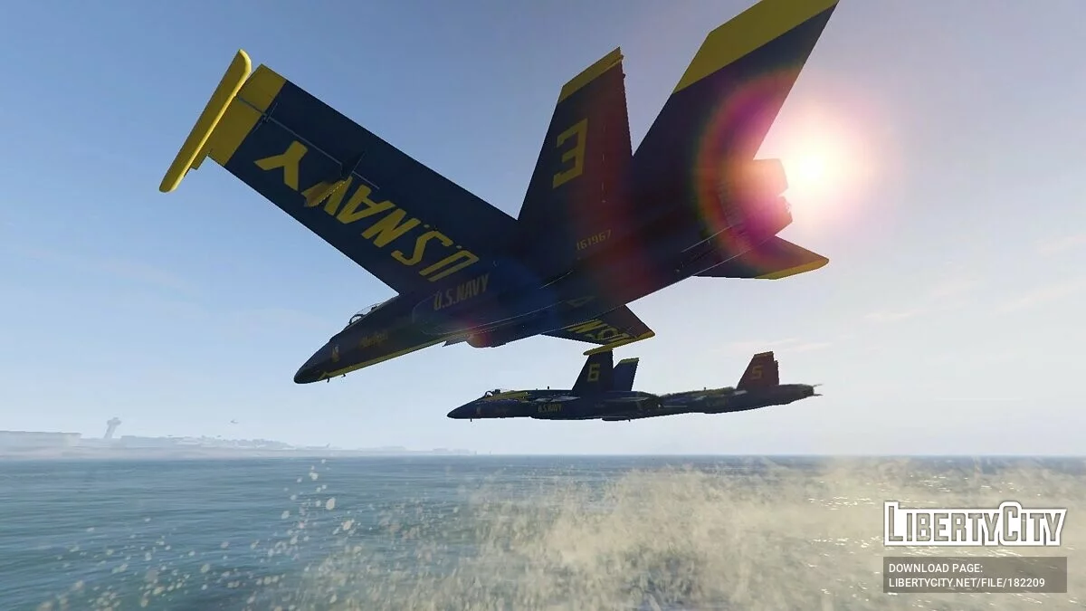 F/A-18C Hornet Blue Angels US Navy Display Team 2.0 / GTA 5