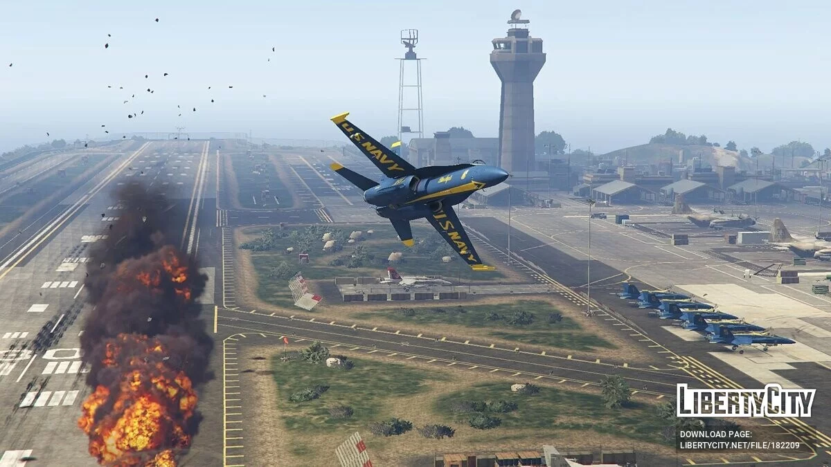 F/A-18C Hornet Blue Angels US Navy Display Team 2.0 / GTA 5