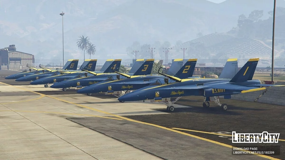 F/A-18C Hornet Blue Angels US Navy Display Team 2.0 / GTA 5
