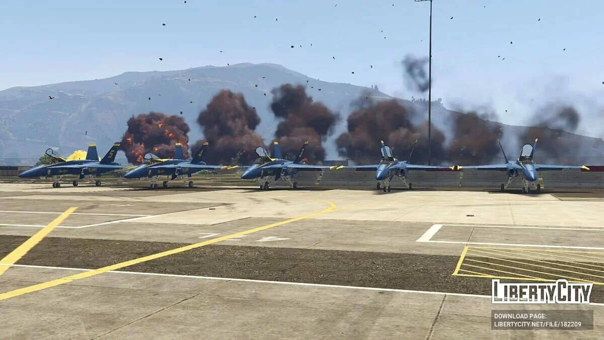 F/A-18C Hornet Blue Angels US Navy Display Team 2.0 / GTA 5